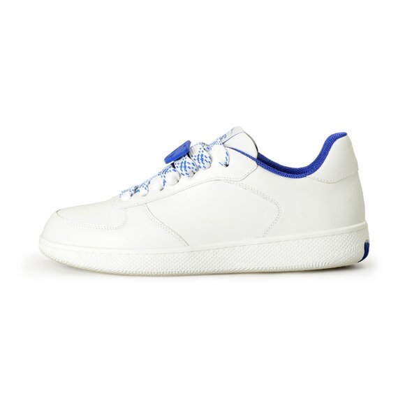 Burberry Men's Terrace White Leather Low Top Sneakers Shoes US 10 IT 43
